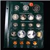 Image 1 : Complete United States Proof Type Set Page 1976-2009 19 coins