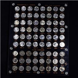 ***Auction Highlight*** Complete Roosevelt Dime Set in Capital Plastic Holder 1946-1978 72 coins (fc