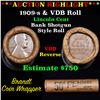 Image 1 : ***Auction Highlight*** Lincoln Wheat cent 1c orig roll, 1909-s end, VDB other end