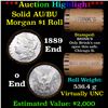 Image 1 : ***Auction Highlight*** AU/BU Slider Brinks Shotgun Morgan $1 Roll 1889 & O Ends Virtually UNC (fc)