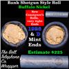 Image 1 : Buffalo Nickel Shotgun Roll in Old Bank Style 'Bell Telephone' Wrapper 1926 & d Mint Ends Grades