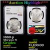 Image 1 : ***Auction Highlight*** NGC 1889-p Morgan Dollar $1 Graded ms65 By NGC (fc)