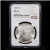 Image 2 : ***Auction Highlight*** NGC 1889-p Morgan Dollar $1 Graded ms65 By NGC (fc)