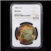 Image 4 : ***Auction Highlight*** NGC 1885-o Rainbow Toned Morgan Dollar $1 Graded ms63* By NGC (fc)