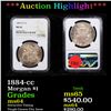 Image 1 : ***Auction Highlight*** NGC 1884-cc Morgan Dollar $1 Graded ms64 By NGC (fc)
