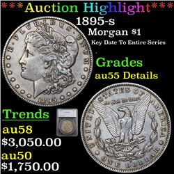 ***Auction Highlight*** 1895-s Morgan Dollar $1 Graded au55 Details BY SEGS (fc)