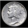 Image 2 : ***Auction Highlight*** 1942/1-p Mercury Dime 10c Graded au55 By SEGS (fc)