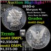 Image 1 : ***Auction Highlight*** 1880-o Morgan Dollar $1 Graded ms62 dmpl By SEGS (fc)