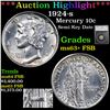 Image 1 : ***Auction Highlight*** 1924-s Mercury Dime 10c Graded ms63+ FSB By SEGS (fc)