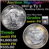 Image 1 : ***Auction Highlight*** 1917-p Ty I Standing Liberty Quarter 25c Graded ms64+ FH By SEGS (fc)