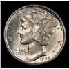 Image 2 : ***Auction Highlight*** 1942/1-d Mercury Dime 10c Graded ms63+ FSB By SEGS (fc)