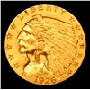 Image 2 : ***Auction Highlight*** 1926-p Gold Indian Quarter Eagle $2 1/2 Graded Select Unc By USCG (fc)