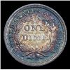 Image 3 : ***Auction Highlight*** 1857-p Rainbow Toned Seated Liberty Dime 10c Graded Select+ Unc By USCG (fc)