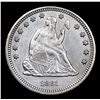 Image 2 : ***Auction Highlight*** 1861-p Seated Liberty Quarter 25c Graded Select Unc By USCG (fc)