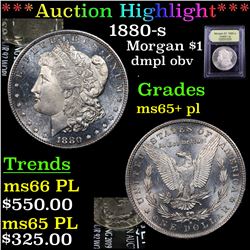 ***Auction Highlight*** 1880-s Morgan Dollar $1 Graded GEM+ PL By USCG (fc)