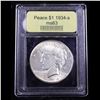 Image 4 : ***Auction Highlight*** 1934-s Peace Dollar $1 Graded Select Unc By USCG (fc)
