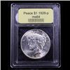 Image 4 : ***Auction Highlight*** 1928-p Peace Dollar $1 Graded Choice Unc By USCG (fc)