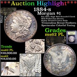 *Highlight Of Entire Auction* 1884-s Morgan Dollar $1 Graded Select Unc PL By USCG (fc)