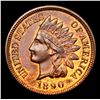 Image 2 : ***Auction Highlight*** 1890 Indian Cent 1c Graded GEM Unc RB By USCG (fc)
