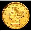 Image 2 : ***Auction Highlight*** 1904-p Gold Liberty Quarter Eagle $2 1/2 Graded Unc Details By USCG (fc)