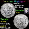 Image 1 : ***Auction Highlight*** 1886-o Morgan Dollar $1 Graded Select Unc By USCG (fc)