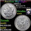 Image 1 : ***Auction Highlight*** 1893-o Morgan Dollar $1 Graded Select Unc By USCG (fc)