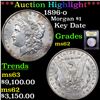 Image 1 : ***Auction Highlight*** 1896-o Morgan Dollar $1 Graded Select Unc By USCG (fc)