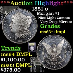***Auction Highlight*** 1881-o Morgan Dollar $1 Graded Select Unc+ DMPL By USCG (fc)