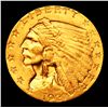 Image 2 : ***Auction Highlight*** 1927-p Gold Indian Quarter Eagle $2 1/2 Graded Select Unc By USCG (fc)