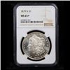 Image 2 : NGC 1879-s Morgan Dollar $1 Graded ms65+ By NGC