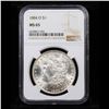 Image 2 : NGC 1884-o Morgan Dollar $1 Graded ms65 By NGC