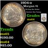 Image 1 : NGC 1904-o Morgan Dollar $1 Graded ms64 By NGC