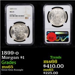 NGC 1899-o Morgan Dollar $1 Graded ms65 By NGC
