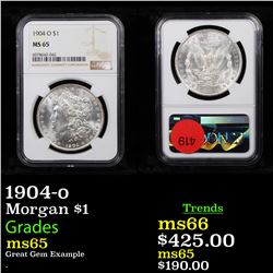NGC 1904-o Morgan Dollar $1 Graded ms65 By NGC