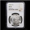 Image 2 : NGC 1904-o Morgan Dollar $1 Graded ms65 By NGC