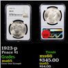 Image 1 : NGC 1923-p Peace Dollar $1 Graded ms65 By NGC