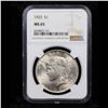 Image 2 : NGC 1923-p Peace Dollar $1 Graded ms65 By NGC
