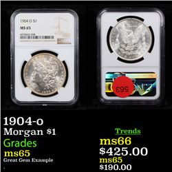 NGC 1904-o Morgan Dollar $1 Graded ms65 By NGC