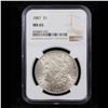 Image 2 : NGC 1887-p Morgan Dollar $1 Graded ms65 By NGC