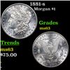 Image 1 : 1881-s Morgan Dollar $1 Grades Select Unc
