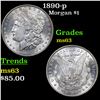 Image 1 : 1890-p Morgan Dollar $1 Grades Select Unc