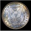 Image 3 : 1886-p Rainbow Toned Morgan Dollar $1 Grades Select+ Unc
