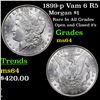 Image 1 : 1899-p Vam 6 R5 Morgan Dollar $1 Grades Choice Unc