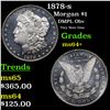 Image 1 : 1878-s Morgan Dollar $1 Grades Choice+ Unc