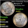 Image 1 : 1884-o Colorfully Toned Morgan Dollar $1 Grades GEM+ Unc