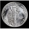 Image 3 : 1938-d Mercury Dime 10c Grades GEM+ FSB