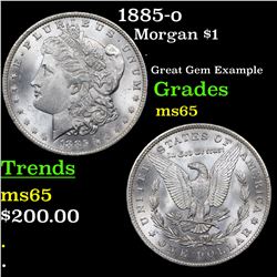 1885-o Morgan Dollar $1 Grades GEM Unc