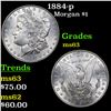 Image 1 : 1884-p Morgan Dollar $1 Grades Select Unc