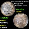 Image 1 : 1886-p Colorfully Toned Morgan Dollar $1 Grades Select+ Unc