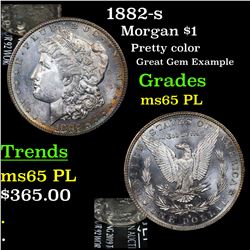 1882-s Morgan Dollar $1 Grades GEM Unc PL
